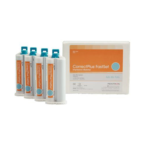 Pentron Clinical Q36A Correct Plus Fast Set Auto Mix Putty Impression Material 4/Pk 50 mL Pentron Clinical Q36A Correct Plus Fast Set Auto Mix Putty Impression Material 4/Pk 50 mL